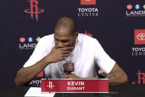 第三節(jié)獨得9分2斷！杜蘭特談奧科吉：他帶來能量讓我們領(lǐng)先20分