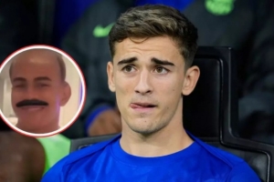 每體：加維“報(bào)復(fù)”亞馬爾，給他加上了禿頭+小胡子的濾鏡