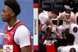 給孩子委屈壞了！新秀奎因補防里夫斯犯規(guī)很激動 鵜鶘挑戰(zhàn)成功