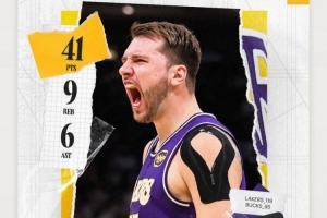 自己本場10中1！拉拉維亞賽后轉(zhuǎn)發(fā)東契奇海報(bào)：他挺厲害的