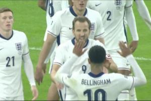 挑事？記者說貝林不滿被換下沒與球隊慶祝進球，實際他與凱恩擊掌