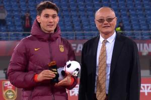 戰(zhàn)韓國(guó)U22雙響！官方：拜合拉木當(dāng)選本屆熊貓杯最佳球員