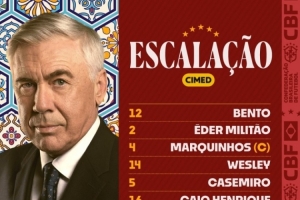 巴西友誼賽首發(fā)：維尼修斯、羅德里戈出戰(zhàn)，小將埃斯特旺在列