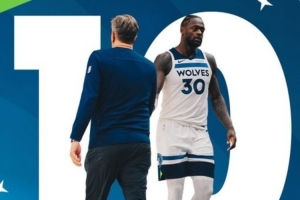 不聲不響！森林狼過(guò)去20年第三次前15場(chǎng)10勝 兩次是在芬奇麾下