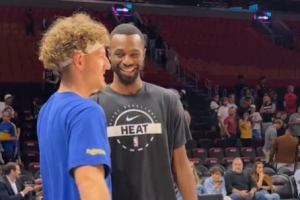 小兄弟會來事兒！波杰姆斯基賽前找到前隊友維金斯 兩人擁抱寒暄