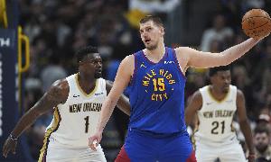 拿捏！約基奇近15次對陣鵜鶘有12次拿到三雙 掘金戰(zhàn)績12勝3負