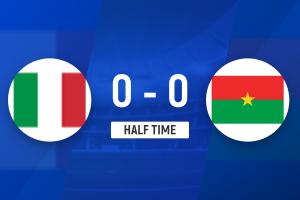 半場(chǎng)-布基納法索U17兩度射中門框 意大利U17暫0-0布基納法索U17