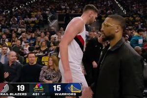 萬幸！克林根對抗霍福德時扭腳 治療后已經(jīng)回歸比賽！