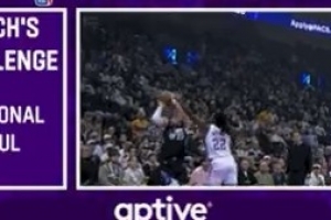 確實(shí)打到了！馬爾卡寧強(qiáng)投三分被華萊士犯規(guī) 雷霆挑戰(zhàn)失敗