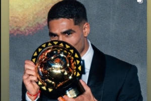 阿什拉夫當(dāng)選非洲足球先生，拉莫斯社媒：祝賀我的兄弟，Number 1