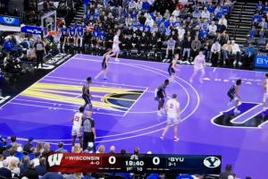 走錯片場了？美媒：為什么有兩支大學(xué)球隊在爵士的NBA杯場地上啊