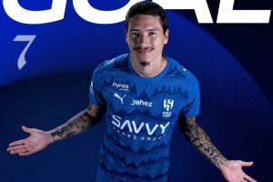 6輪4球緊追榜首！26歲努涅斯過門將打空門，4500萬沙特聯(lián)第1身價