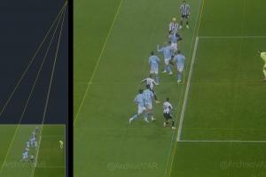 重大誤判？機(jī)構(gòu)對(duì)紐卡第二球重新劃線，吉馬良斯明顯處于越位位置