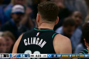 雪上加霜！克林根被吹進(jìn)攻犯規(guī) 個(gè)人累計(jì)3犯了