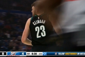 常規(guī)武器！克林根弧頂虛晃直接命中三分球