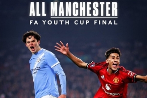 奧比·馬丁加時絕殺水晶宮！青年足總杯決賽對陣出爐：曼聯(lián)vs曼城