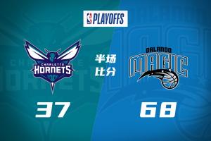 東八爭(zhēng)奪戰(zhàn)-魔術(shù)半場(chǎng)領(lǐng)先黃蜂31分 班凱羅16分 三球6中1倆失誤3犯