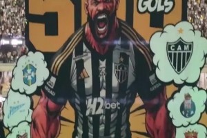 胡爾克500球震撼巨幅TIFO，海港隊(duì)標(biāo)在其中