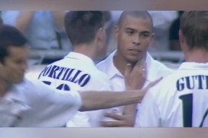 02年大羅皇馬首秀，替補上場59秒破門點燃伯納烏！